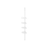 Duschregal 85-305 cm Weiß